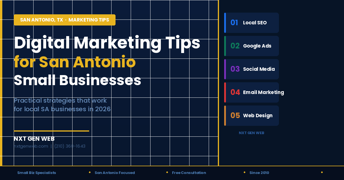 Digital Marketing Tips for San Antonio Small Businesses [2026] 1