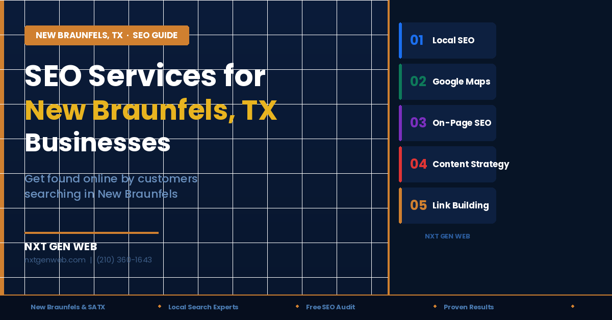 SEO Services for New Braunfels, TX Businesses 1